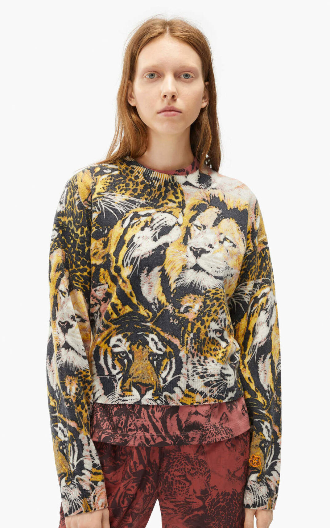 Kenzo Wildtigers wool Pulóver Női Színes Színes | ID.077521